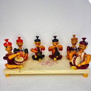 people drums playing set